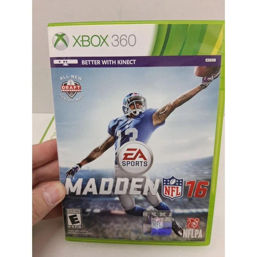 Xbox 360 Lot Of 5 Games, NFL MADDEN 08, 16, 25, Fifa 07 Soccer, The Biggest...